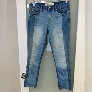 GAP Best Girlfriend Jeans Size 26, Medium Light Wash/ Two Toned /Flaws, see pics